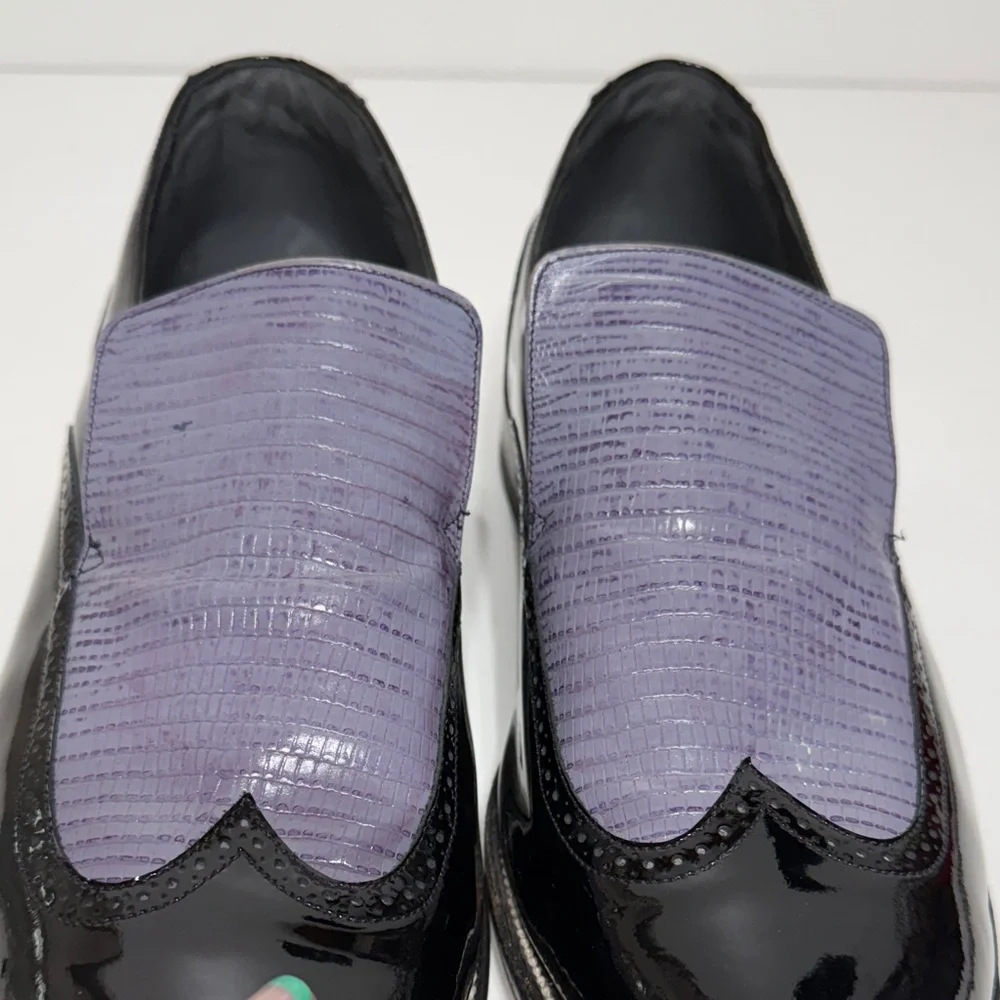 Stacy Baldwin Patent Leather Loafers